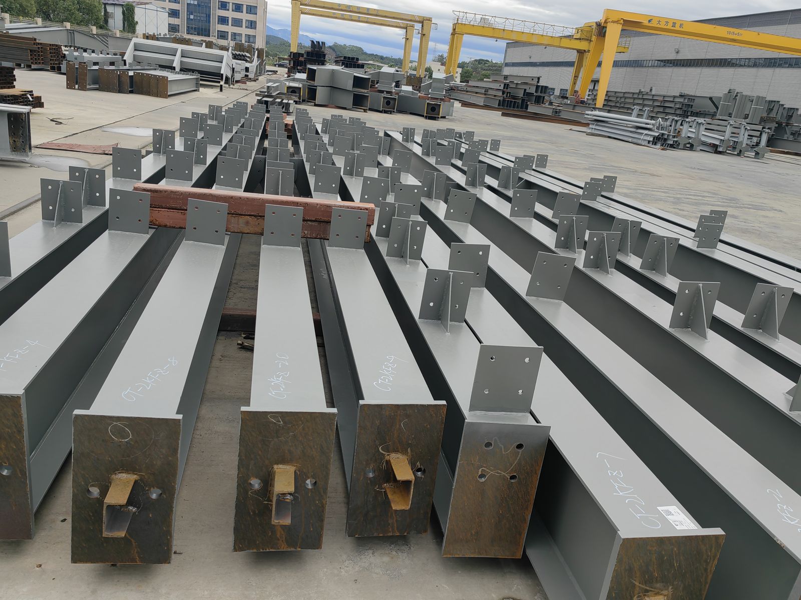 Fabricated H-Beam Supports, Coded — XGreen Solar